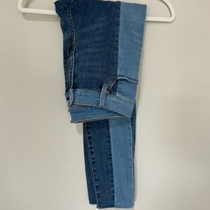 pacsun 2 tone high rise jegging